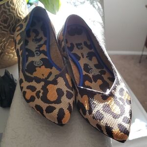 Brown and Black Leopard Print Flats